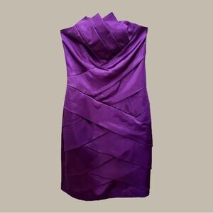 Y2K Cache Purple Strapless Mini Dress